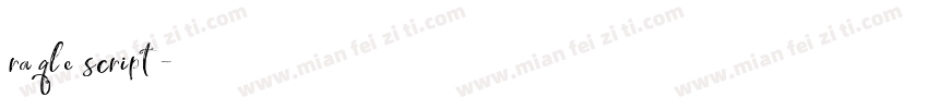 raqle script字体转换